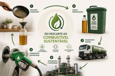 Coleta de Óleo de Cozinha Usado: do Descarte ao Combustível Sustentável